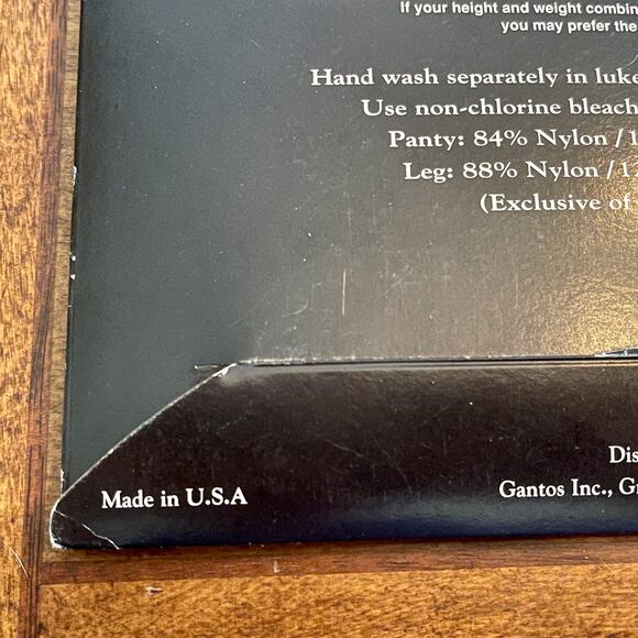 Gantos Pantyhose Lycra Sheer Control Top Size: Petite Color:  Taupe  C-4 - Picture 8 of 12